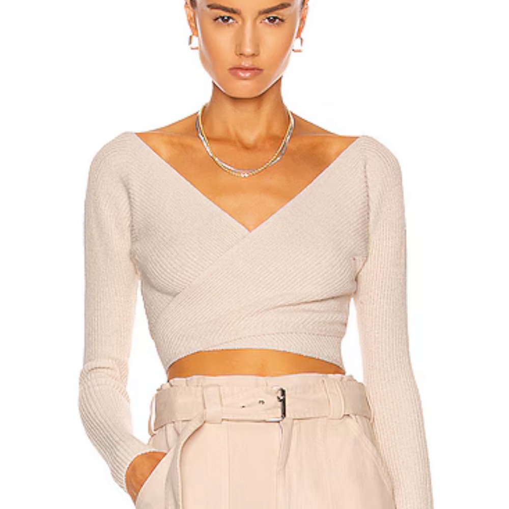 New A.L.C. Juliana Knit Wrap Top